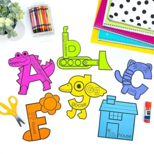 a photo of alphabet crafts
