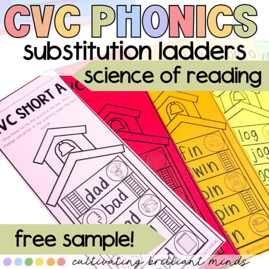 Phonics substitution ladders