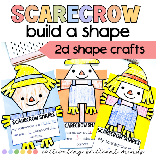 Scarecrow 2D shape crafts