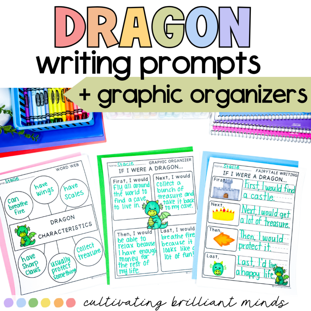 Dragon Fairy Tale Writing Prompts Fairy Tale Graphic Organizers Writing ...