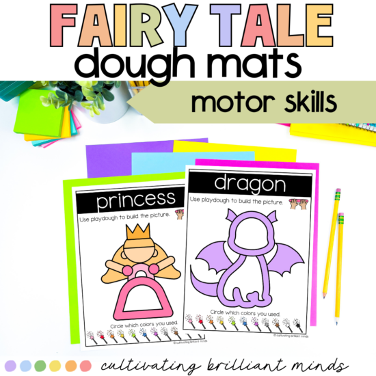 Fairy tale play dough mats