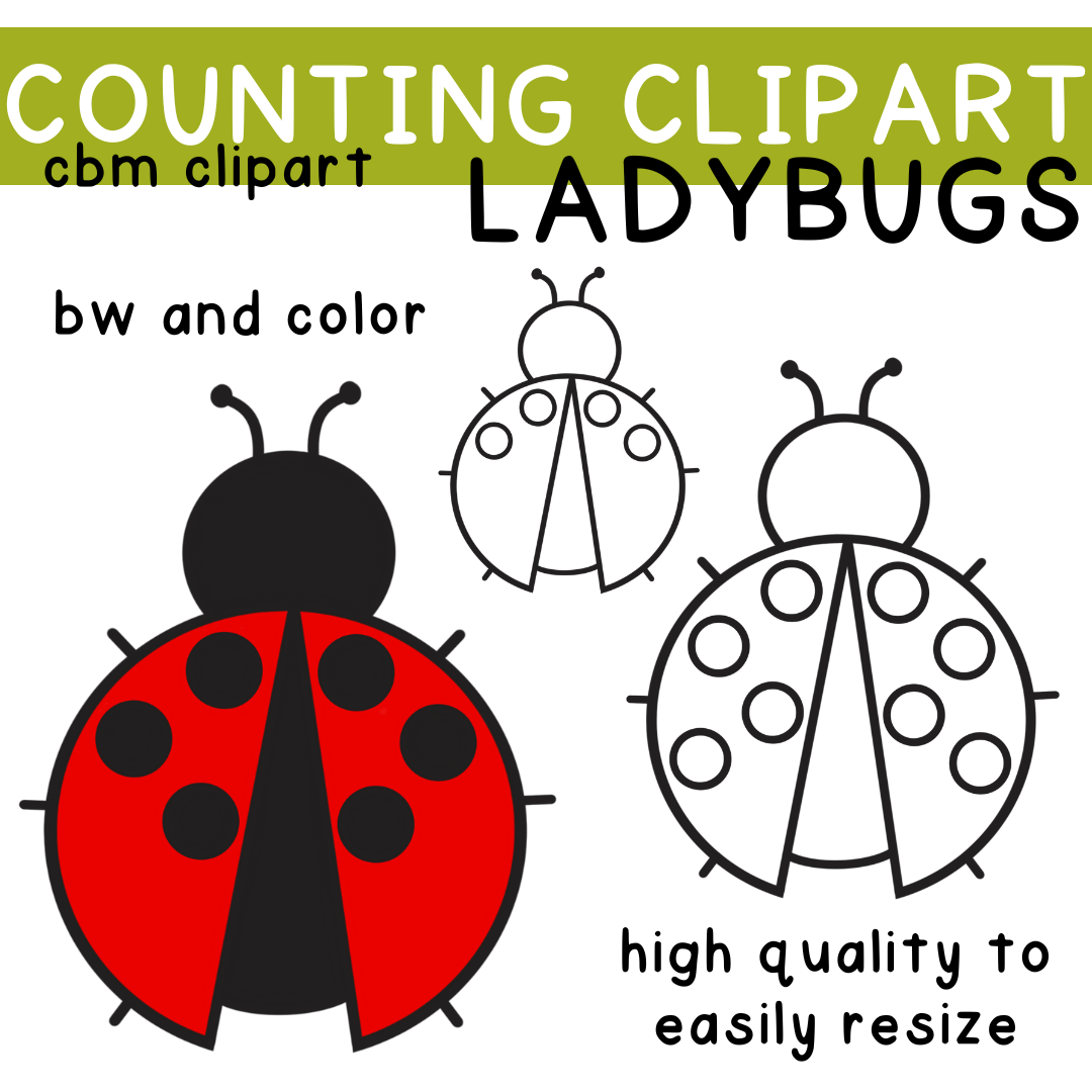 2 - Cultivating Brilliant Minds Ladybug counting clipart