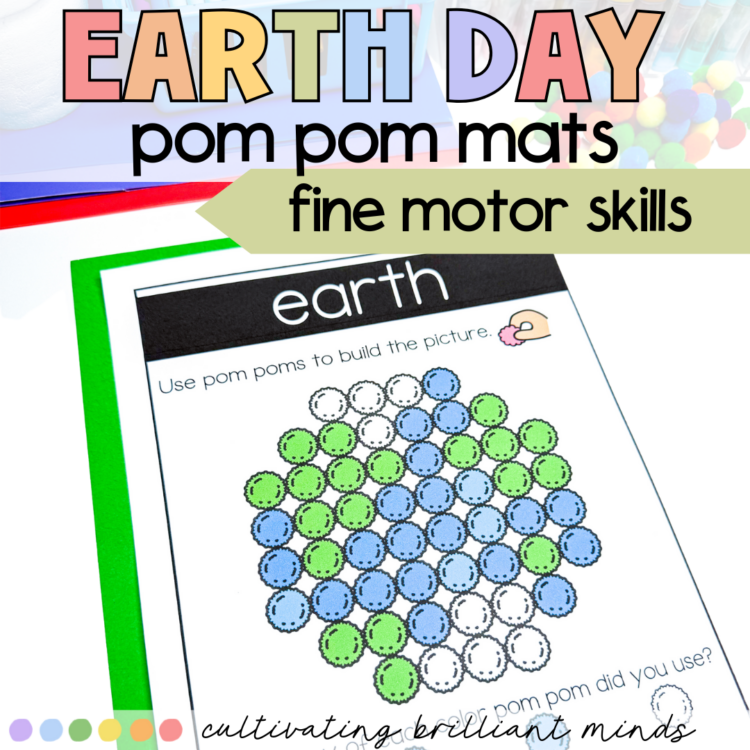Earth Day Pom Pom Mats | Fine Motor Skills | April | Pre-K ...