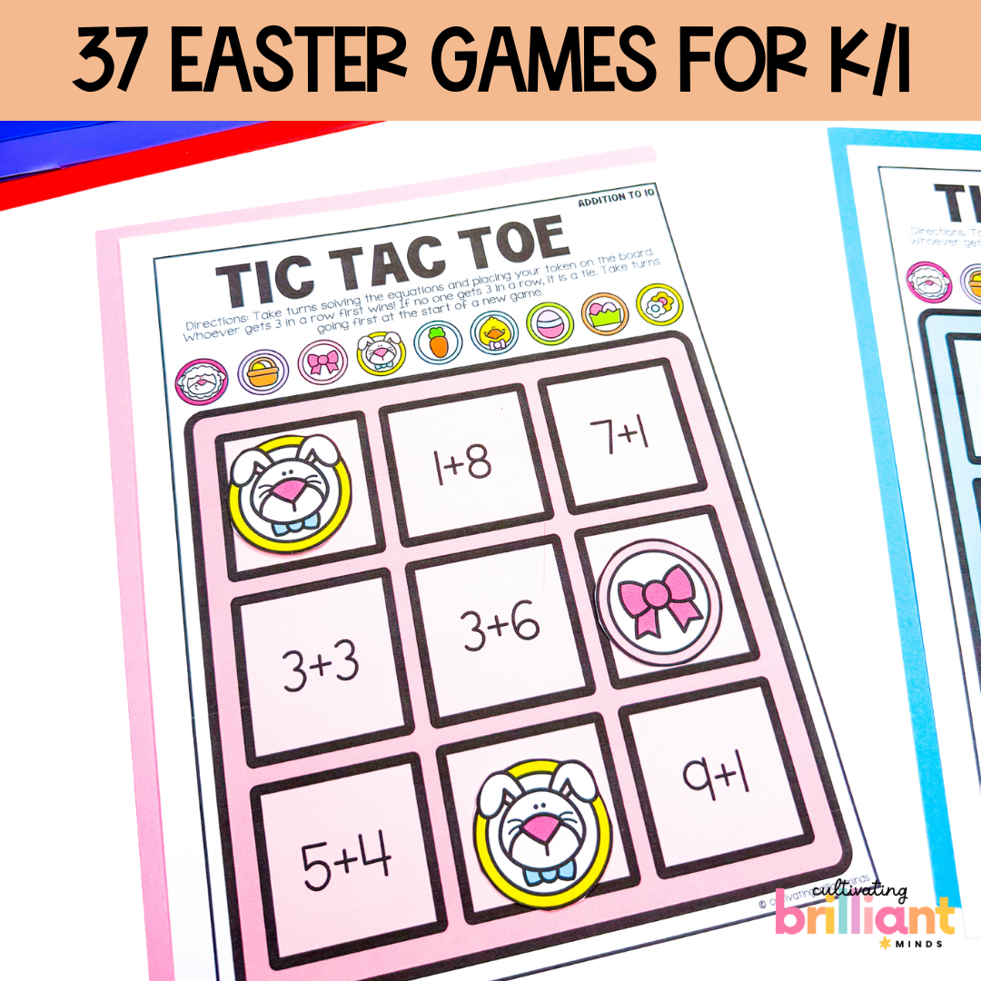 2 - Cultivating Brilliant Minds Easter printable board games