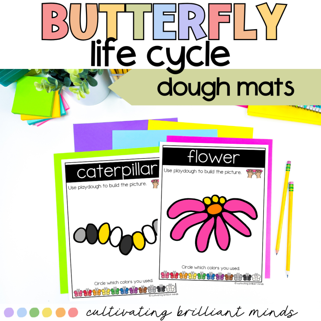 3 - Cultivating Brilliant Minds a product photo of butterfly life cycle dough mats