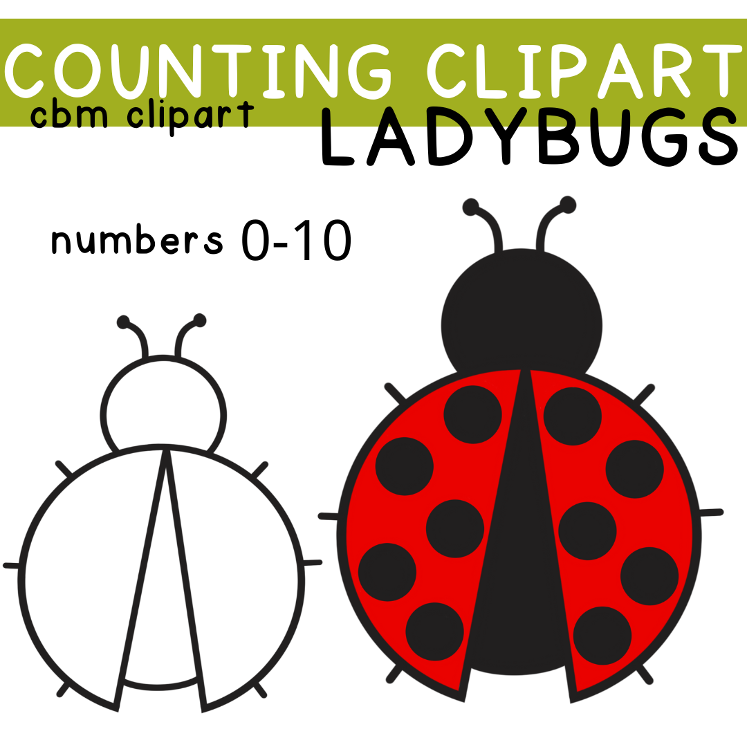 3 - Cultivating Brilliant Minds Ladybug counting clipart