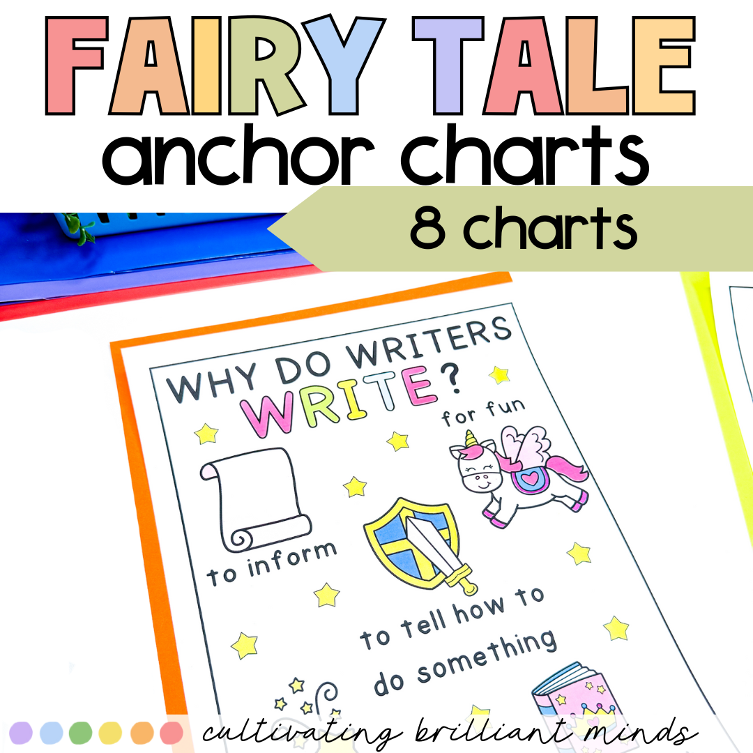 3 - Cultivating Brilliant Minds Fairy tale anchor charts