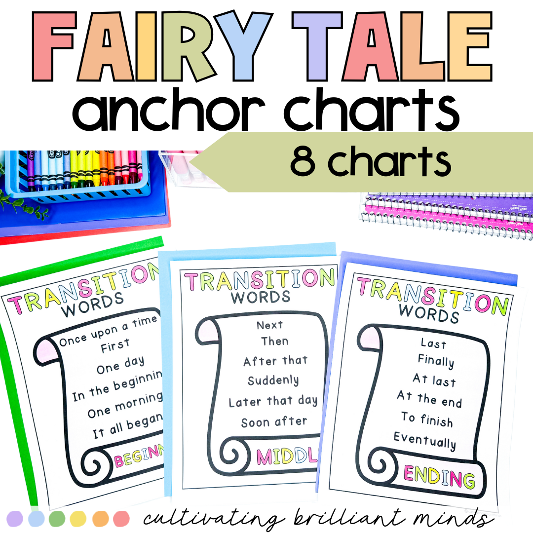 4 - Cultivating Brilliant Minds Fairy tale anchor charts
