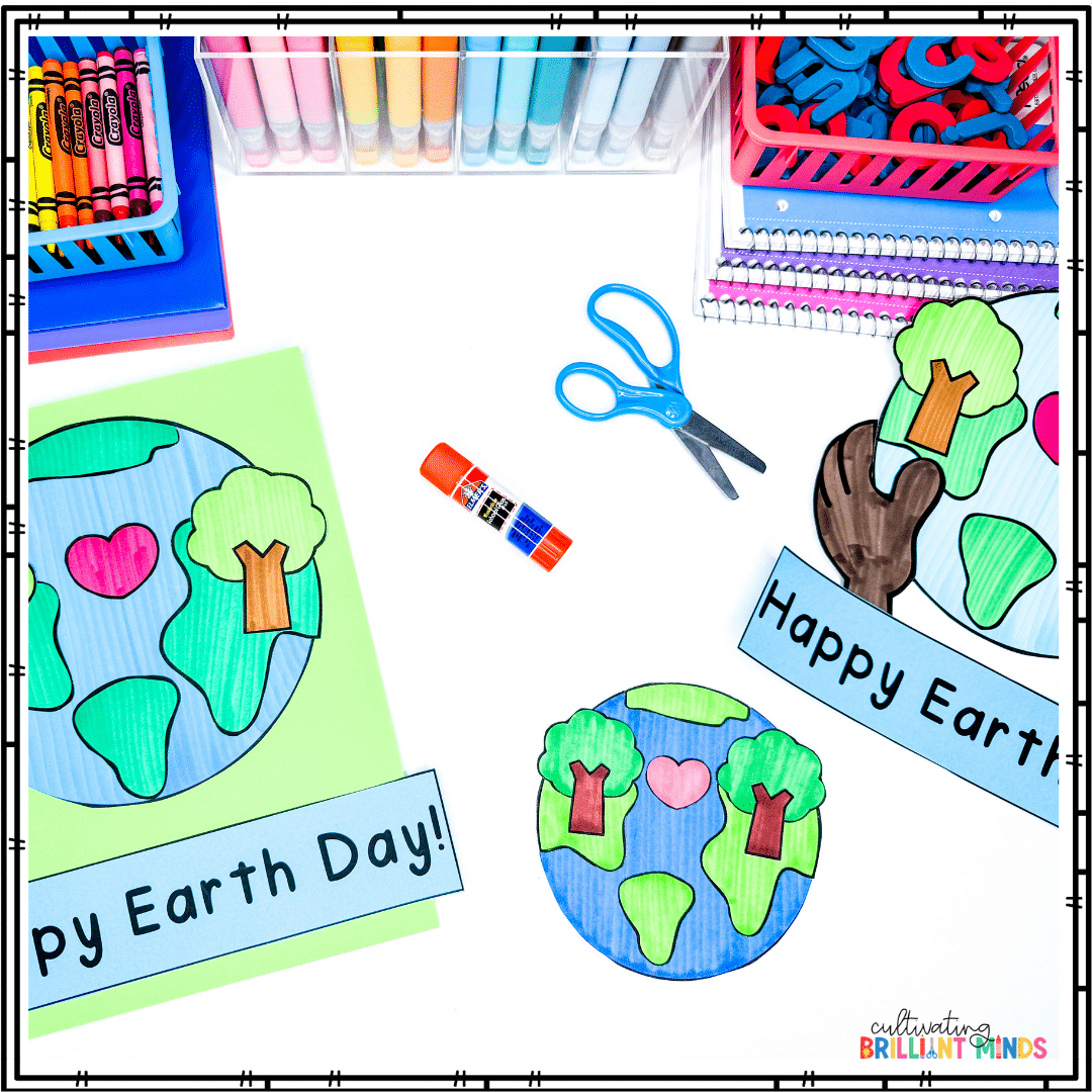 Earth Day Craft - Cultivating Brilliant Minds an earth craft that says "happy earth day"