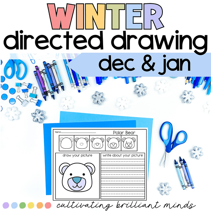 image - Cultivating Brilliant Minds Winter directed drawing activities