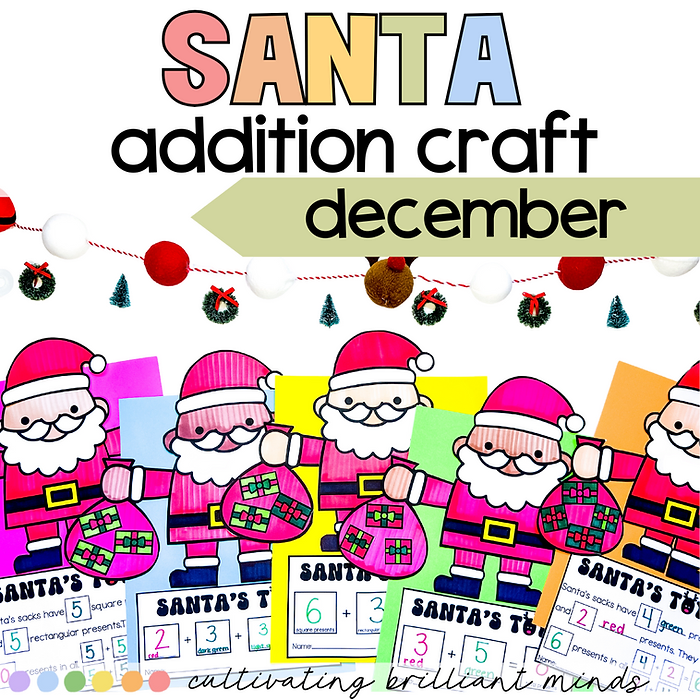 image - Cultivating Brilliant Minds Santa addition crafts