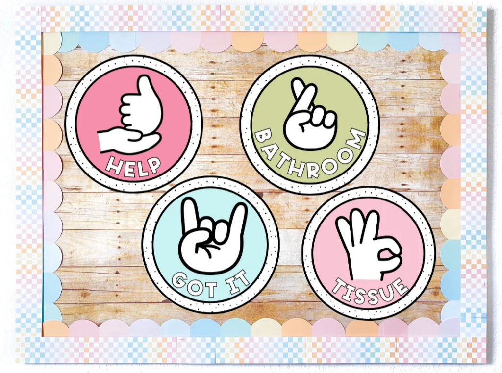 image - Cultivating Brilliant Minds Hand signals decor