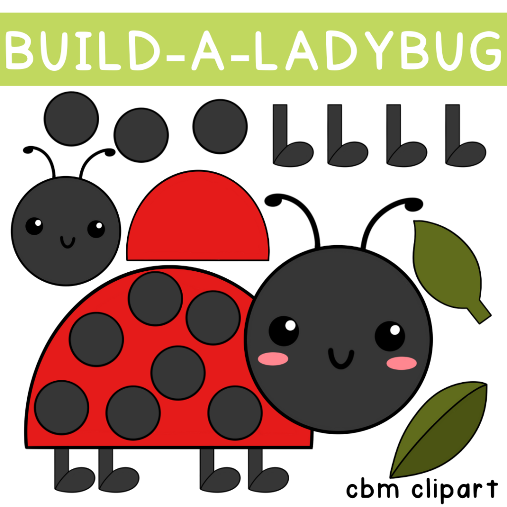 Build a ladybug clipart