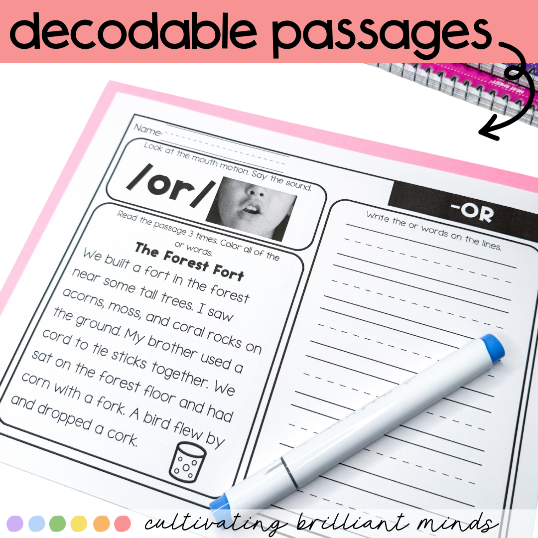 2 - Cultivating Brilliant Minds R controlled OR reading passages