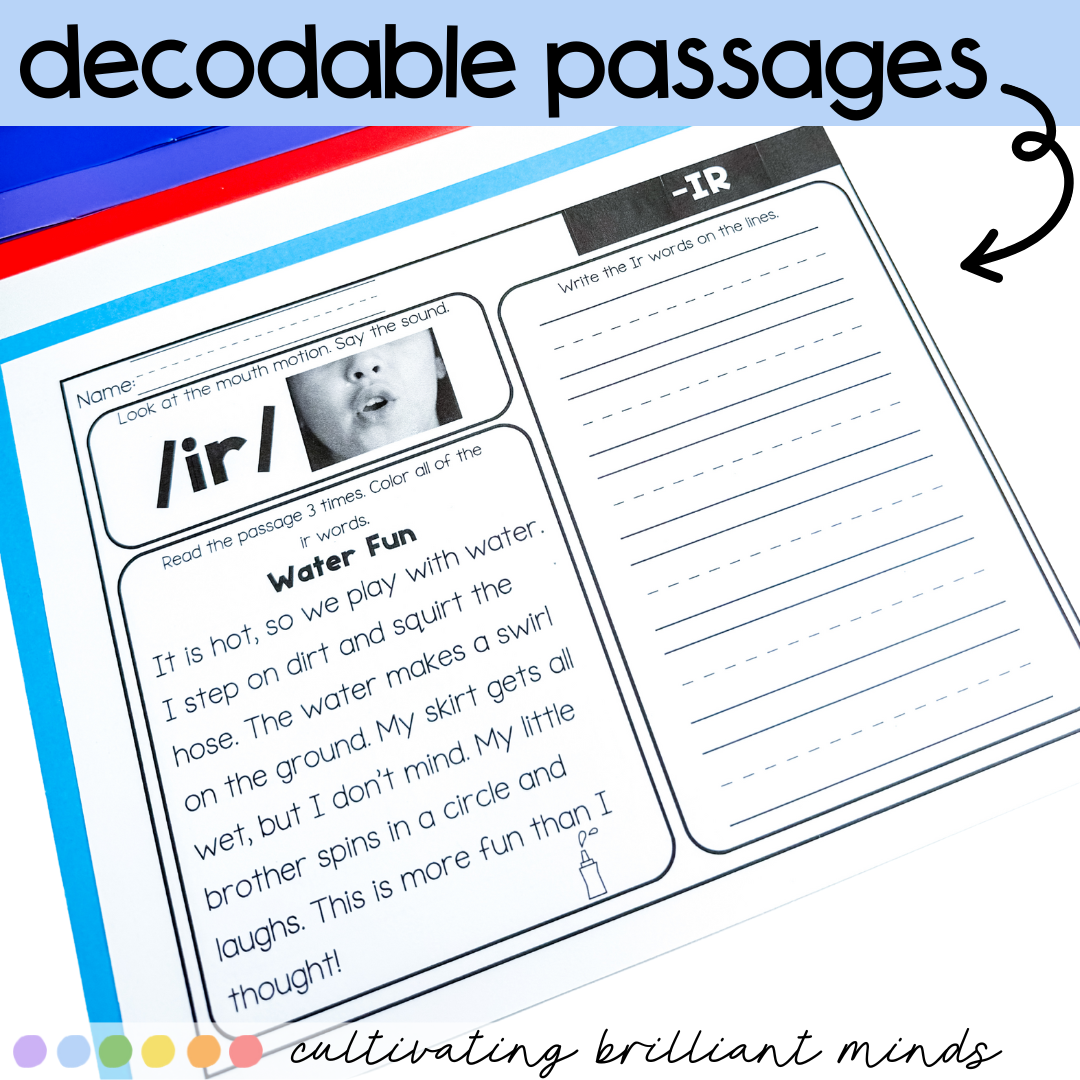 2 - Cultivating Brilliant Minds R controlled IR reading passages