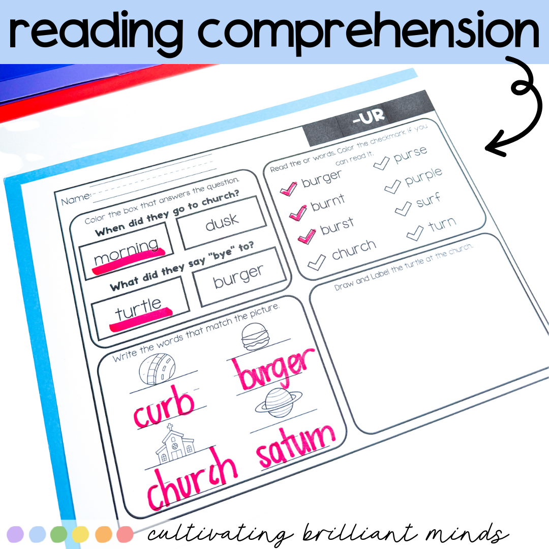 3 - Cultivating Brilliant Minds R controlled UR reading passages