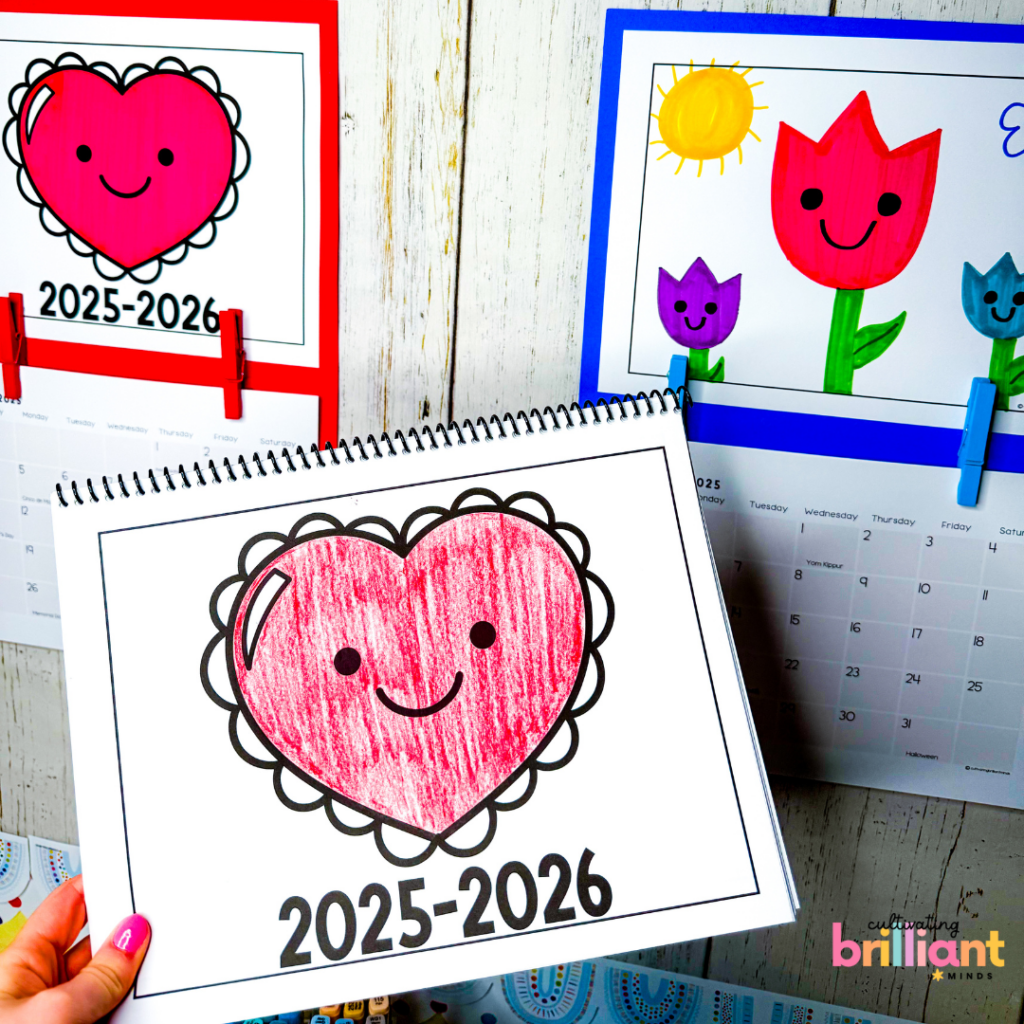 4 - Cultivating Brilliant Minds directed drawing calendar perfect for mothers day fathers day grandparents day back to school end of the school year