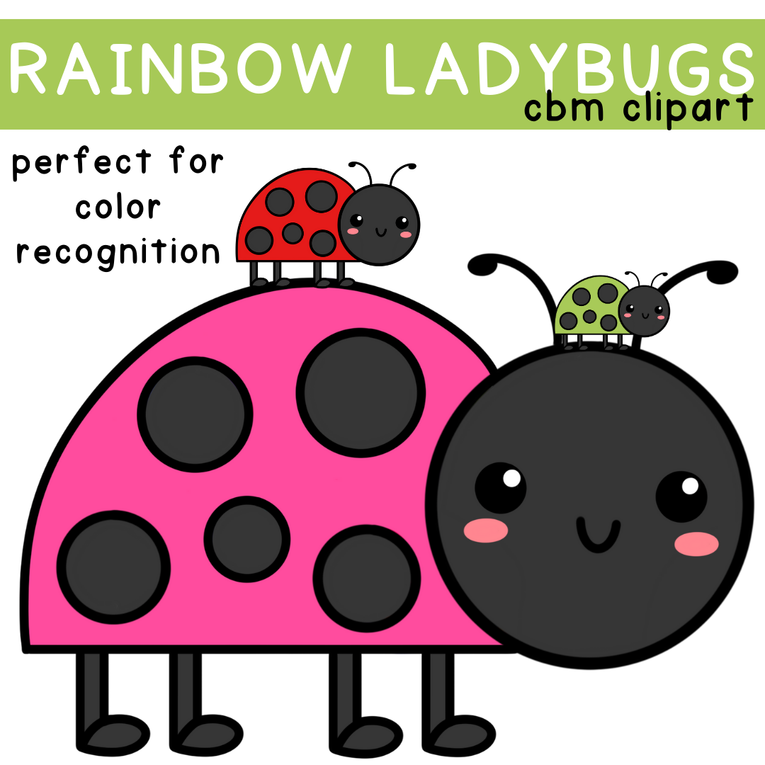 4 - Cultivating Brilliant Minds Rainbow ladybugs clipart