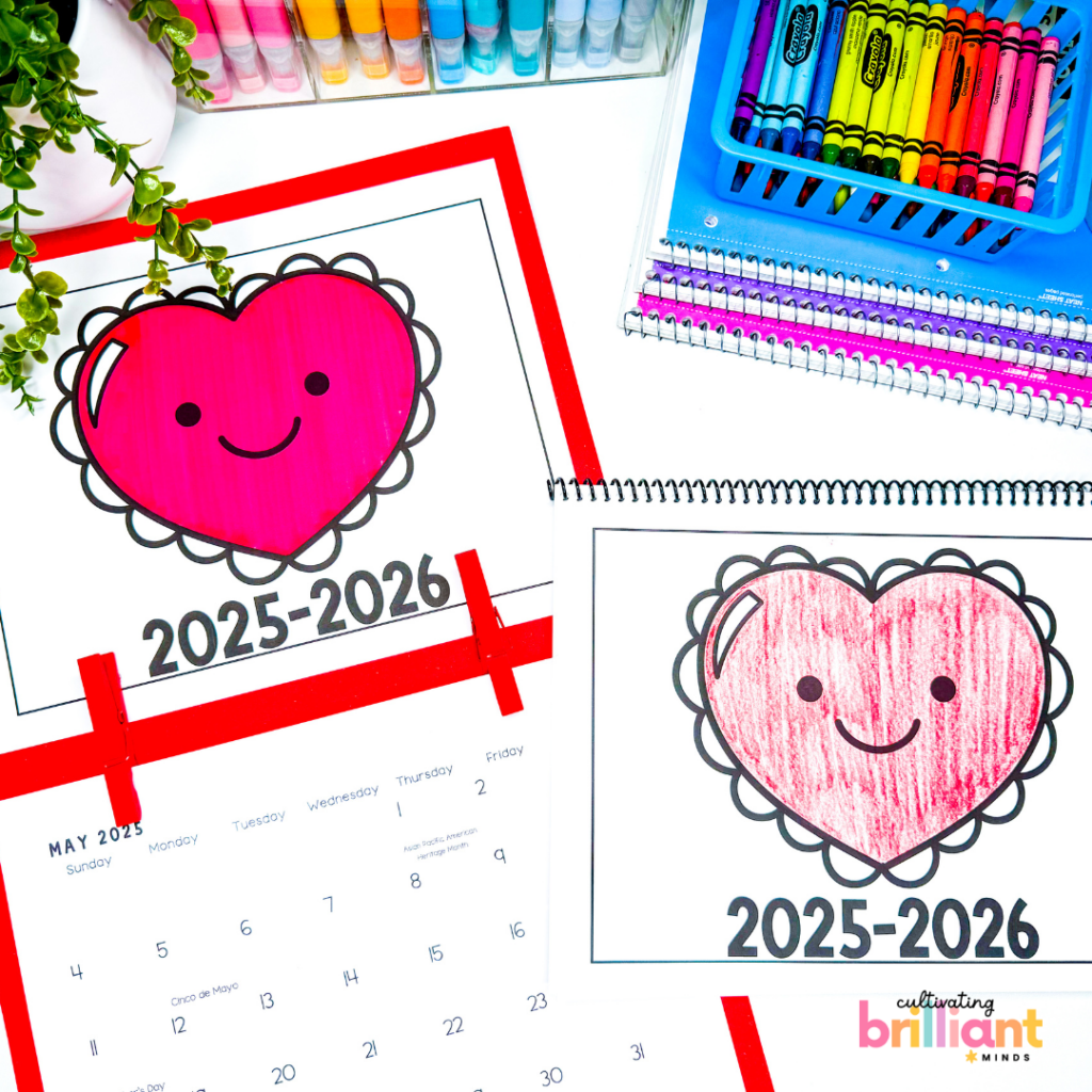 5 - Cultivating Brilliant Minds directed drawing calendar perfect for mothers day fathers day grandparents day back to school end of the school year