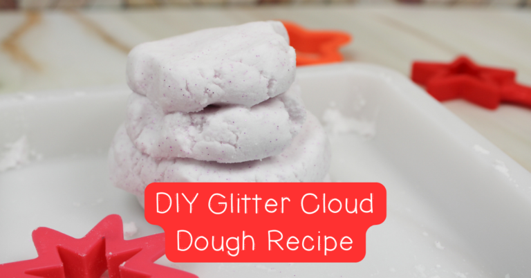 Sensory Play Magic: How to Make Glitter Cloud Dough