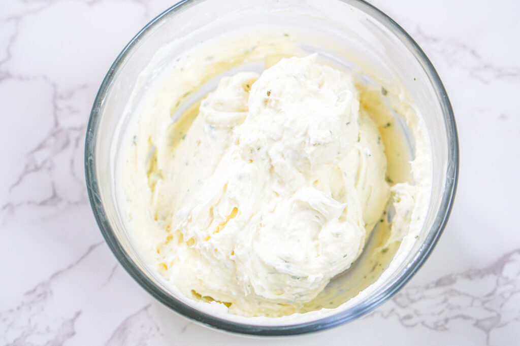 Carrot Veggie Bars Shared Process-21 - Cultivating Brilliant Minds cream cheese mixture for carrot veggie pizza