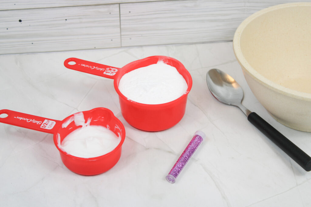 IMG_0028 - Cultivating Brilliant Minds the ingredients to make glitter cloud dough