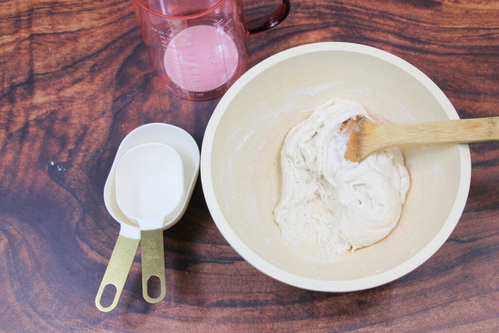 IMG_1372 - Cultivating Brilliant Minds mixing the ingredients together for the mother's day gift