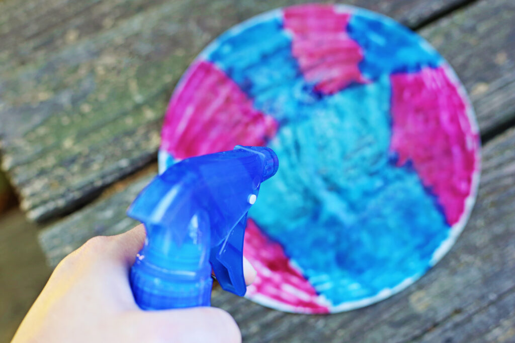 Spray Coffee Filter - Cultivating Brilliant Minds spraying the coffee filter