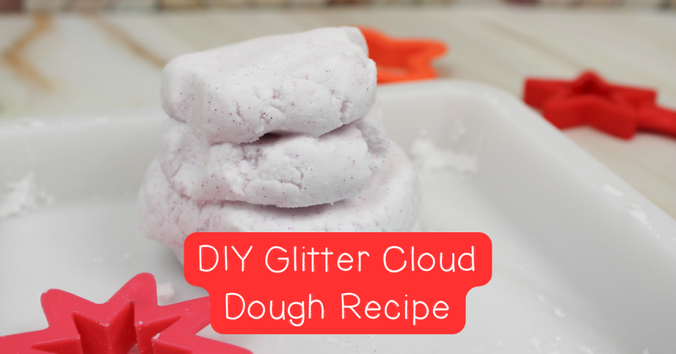 image - Cultivating Brilliant Minds diy glitter cloud dough recipe