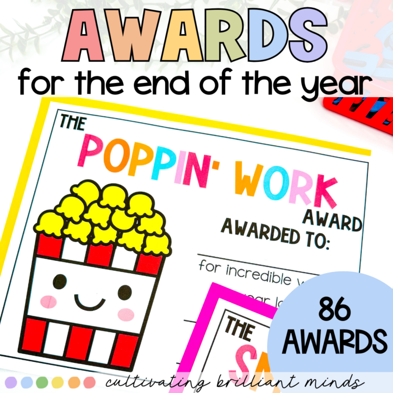 Editable End of the Year Student Awards | Award Certificates ...
