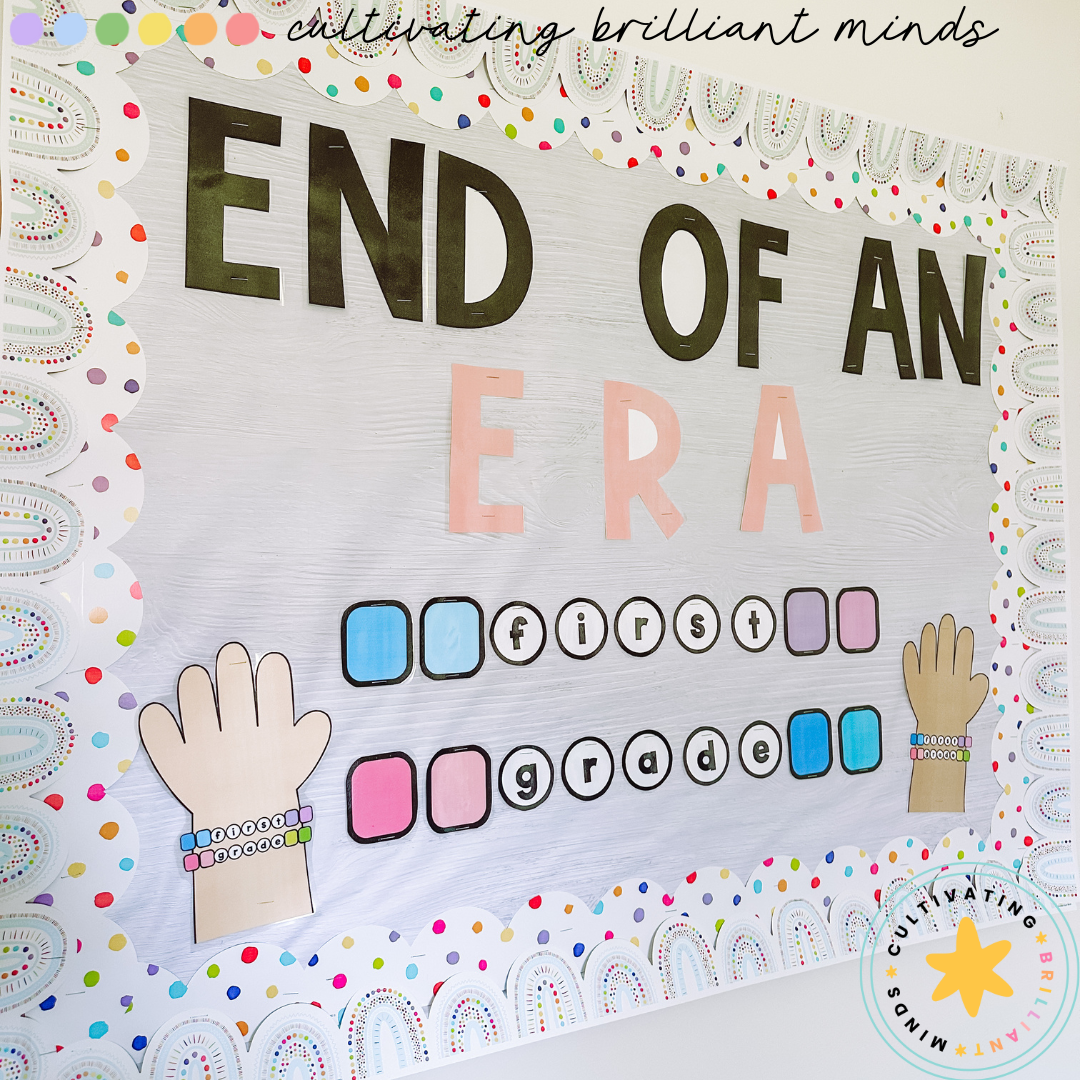 2 - Cultivating Brilliant Minds End of the year bulletin board