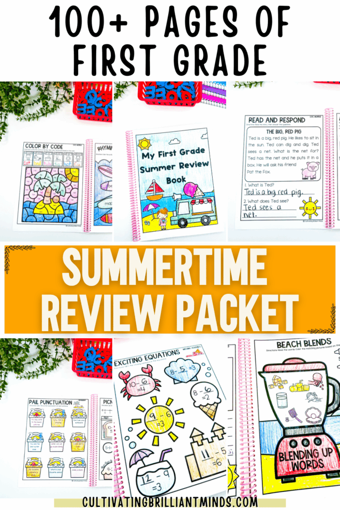 3 - Cultivating Brilliant Minds summer review packet