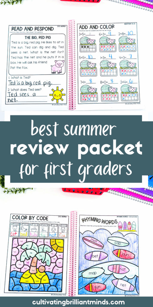 3 - Cultivating Brilliant Minds summer review packet