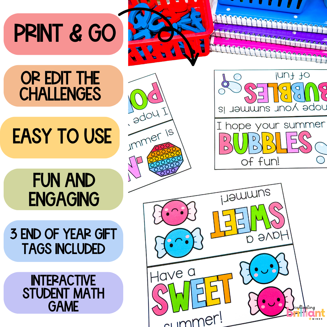 7 - Cultivating Brilliant Minds Summer send off cards