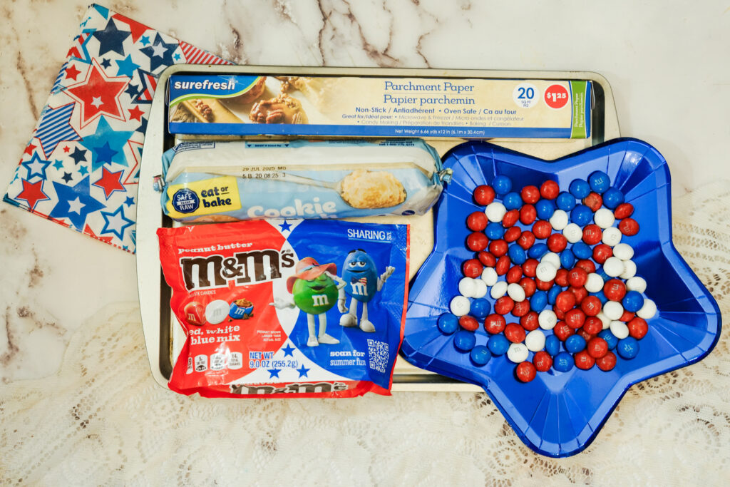 DSC03213 - Cultivating Brilliant Minds ingredients for the fourth of july flag cookies