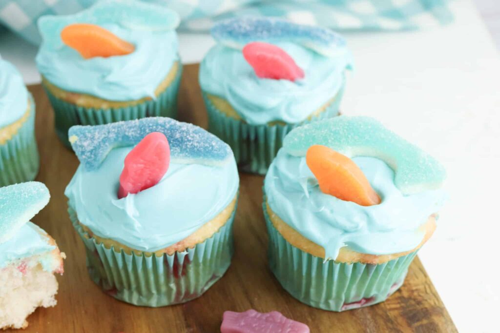 Shark Attack Cupcakes - Cultivating Brilliant Minds shark attack cupcakes