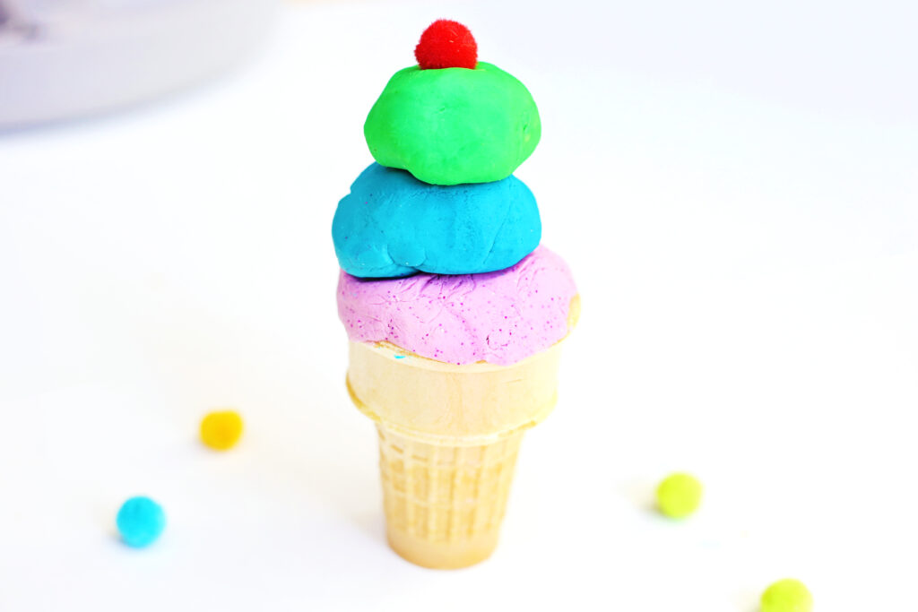 Ice Cream Shop Playdough Activity 9 - Cultivating Brilliant Minds pretend play ice cream shop