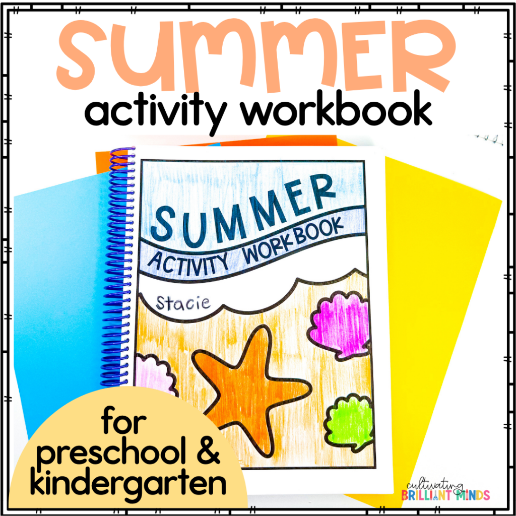 Pre K Summer Readiness Book - Cultivating Brilliant Minds a summer activity workbook for preschool and kindergarten