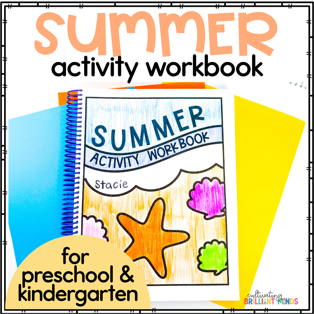 Pre K Summer Readiness Book - Cultivating Brilliant Minds a summer activity workbook for preschool and kindergarten