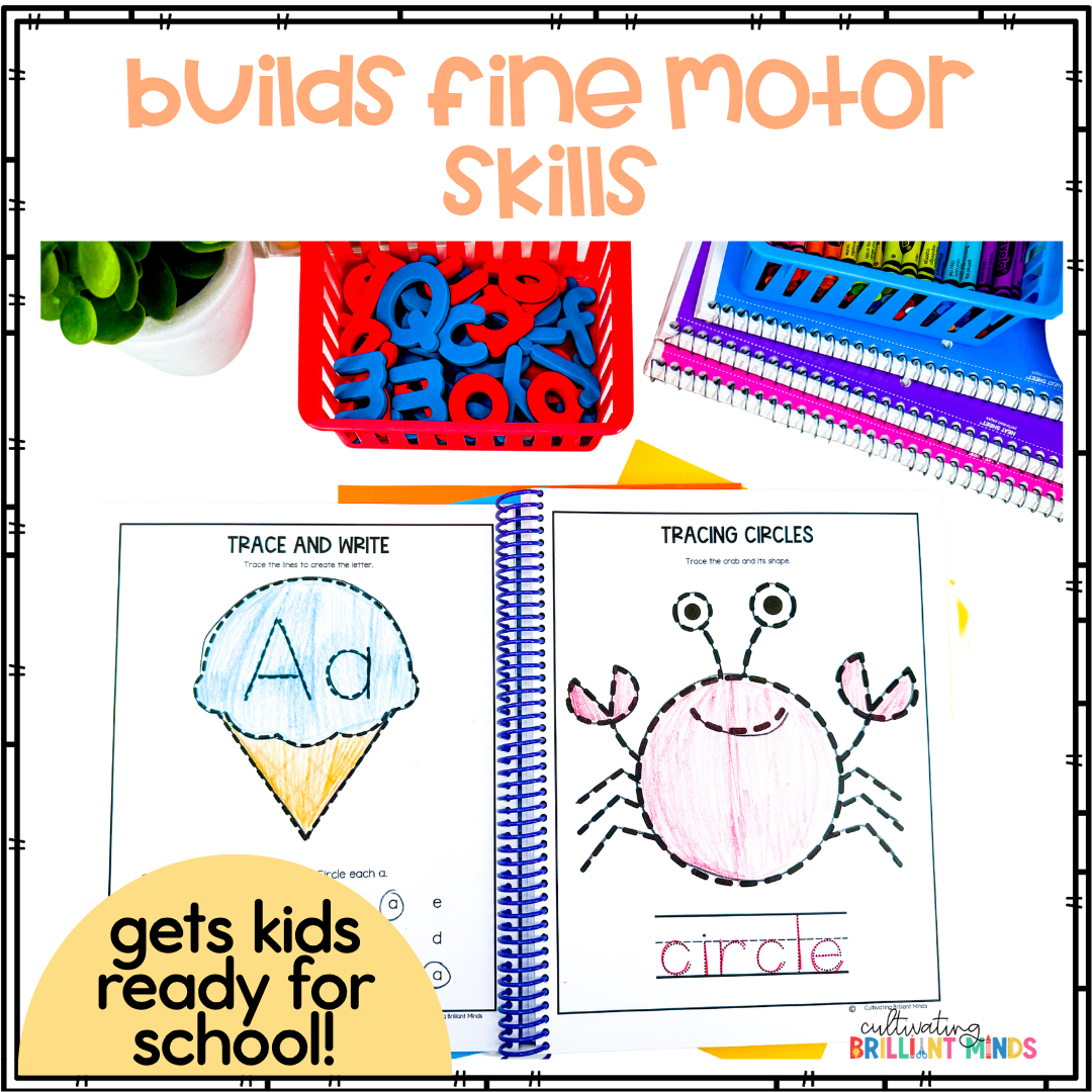 Pre K Summer Readiness Book - Cultivating Brilliant Minds a summer activity workbook for preschool and kindergarten