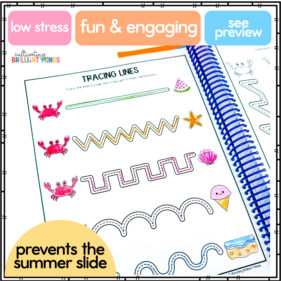 Pre K Summer Readiness Book - Cultivating Brilliant Minds a summer activity workbook for preschool and kindergarten