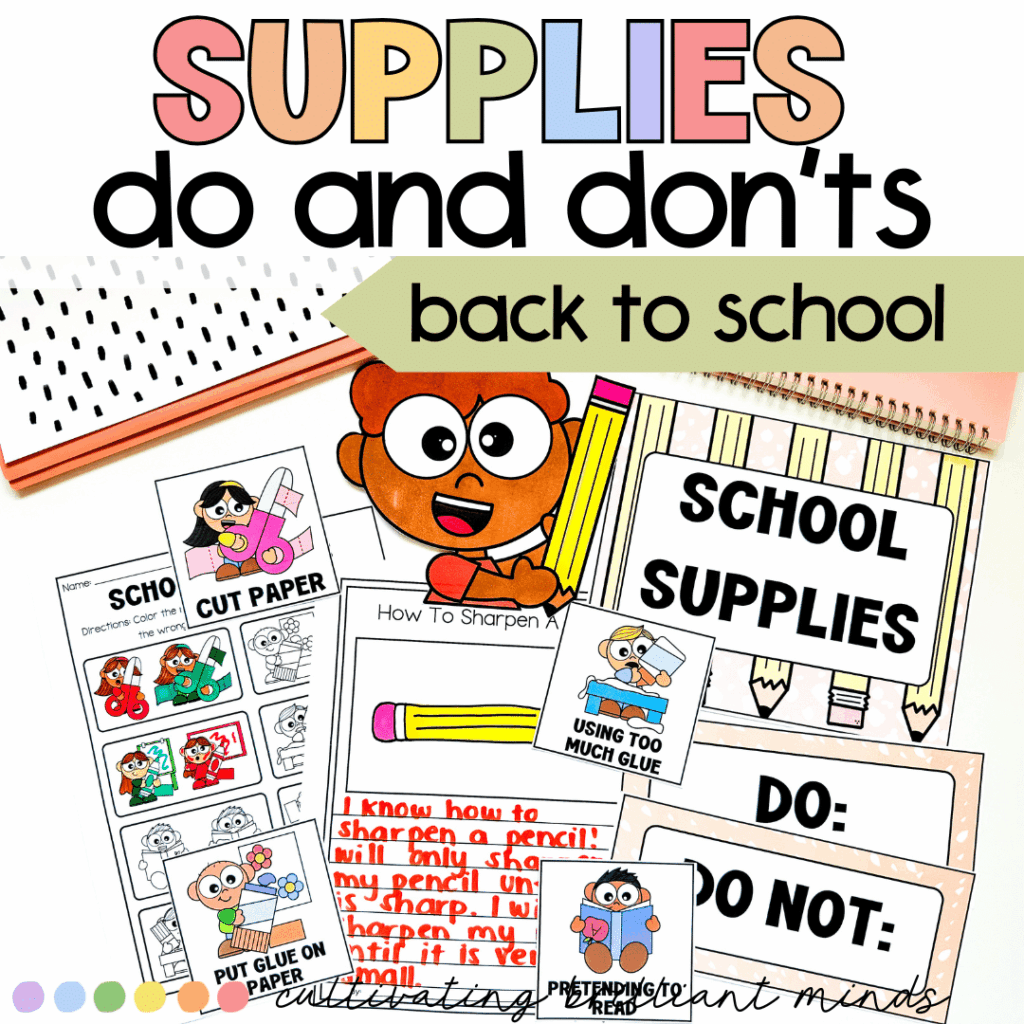 School supplies do and don'ts