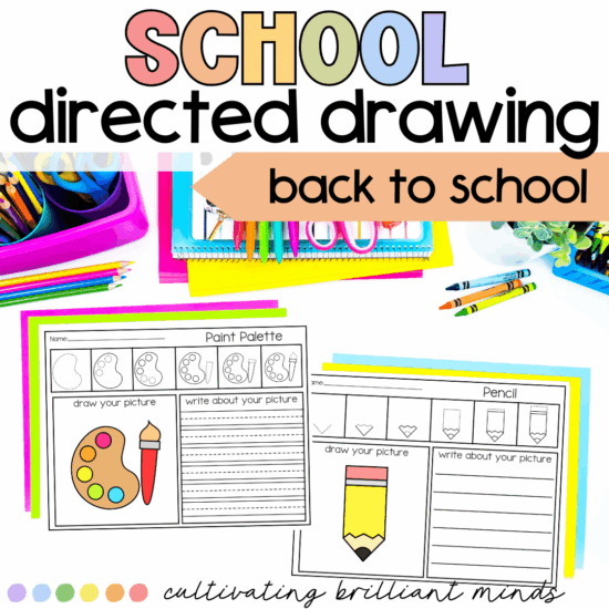 Directed drawing and writing activity