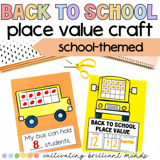 School themed place value craft