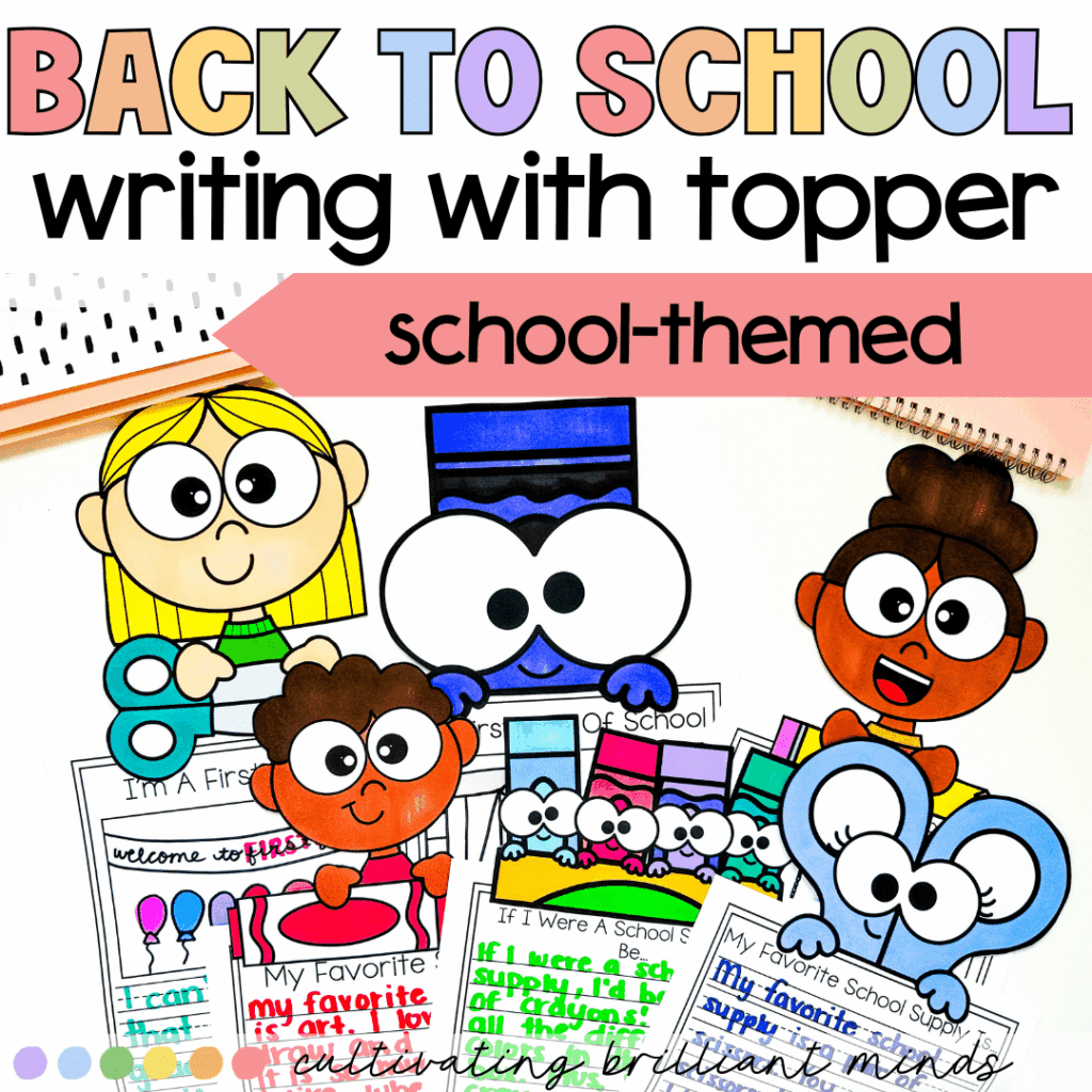 Back to School Writing Crafts | Writing Prompts with Page Topper ...