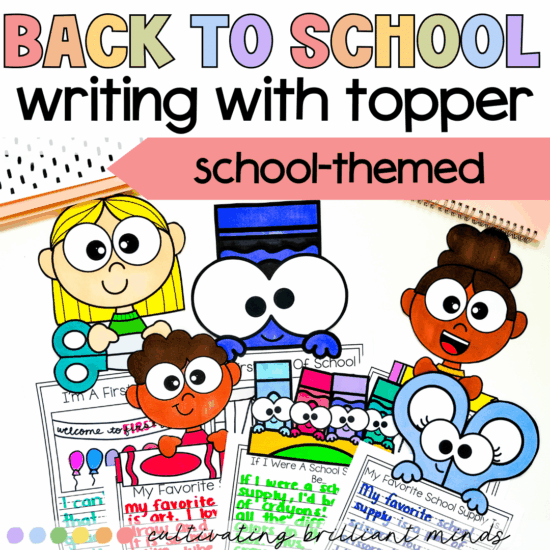 Back to school writing with topper