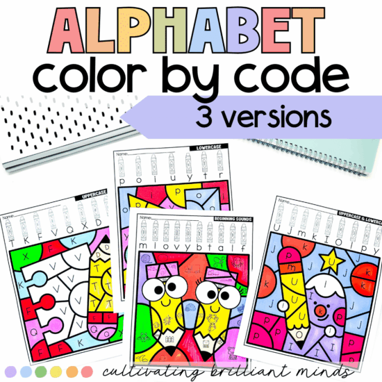 Alphabet color by code