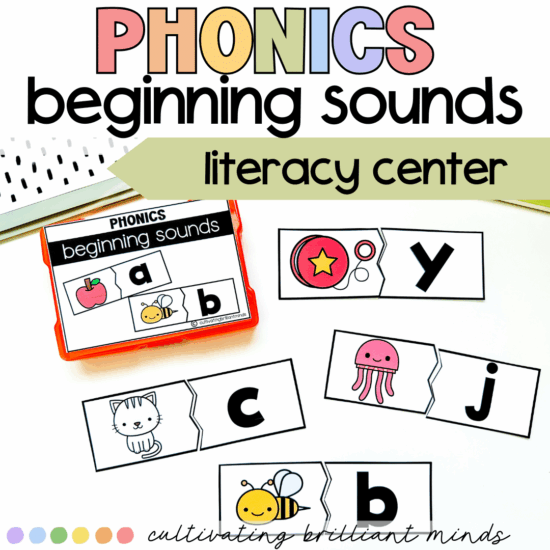 Phonics beginning sounds literacy activities