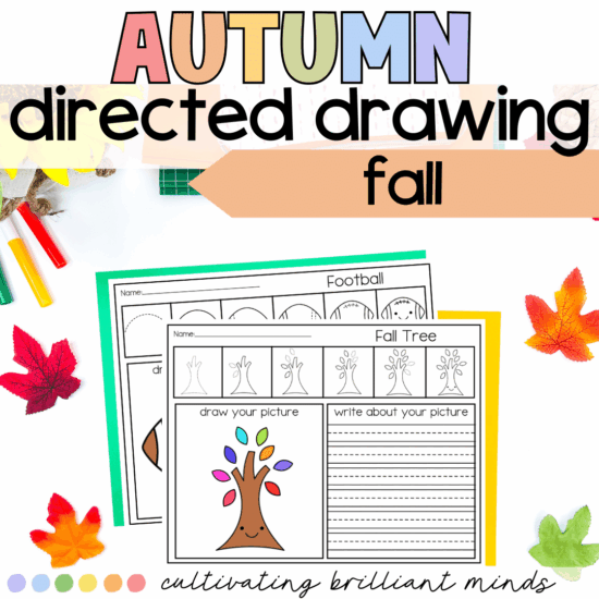 Autumn direction drawing worksheets