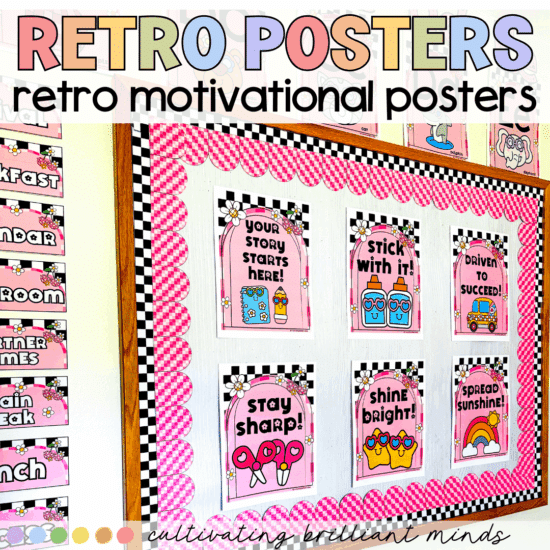 Classroom motivation posters